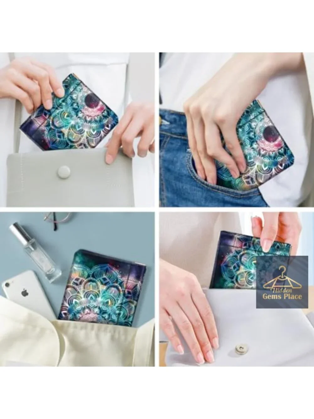 Squeeze Coin Purse Pouch Small Makeup Bag with Card Holder Lipstick Organizer